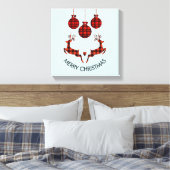 Toile 2 cerfs de Noël saut de style rustique (Insitu(Chambre))