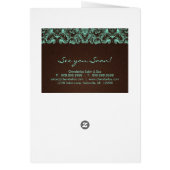 Toile 2 de brun de menthe de brochure de salon de (Dos)