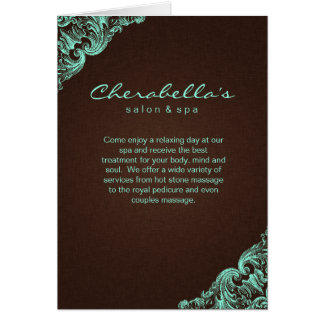 Toile 2 de brun de menthe de brochure de salon de