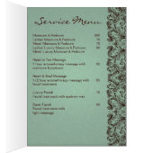 Toile 2 de brun de menthe de brochure de salon de (Intérieur (Droit))