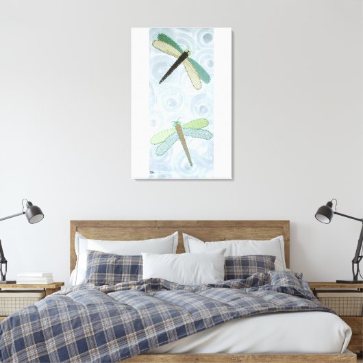 Toile 2 libellules #1 (Insitu(Chambre))