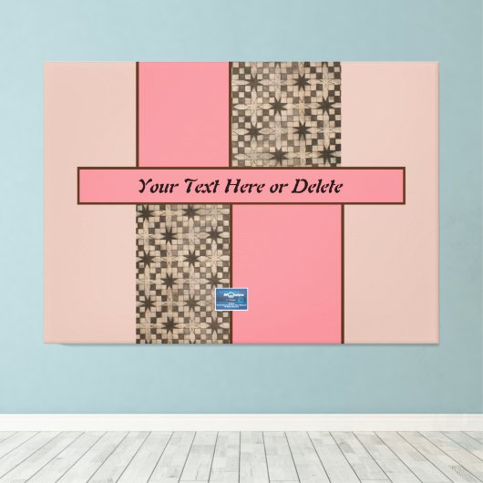 Toile 2 (Peach LED S.C.C.) RFPMDesigns ©️ 2023/4 (Insitu (Plancher de Bois))