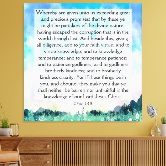 Toile 2 Pierre 1:4-8 (Insitu(Salon))