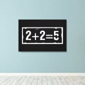Toile 2 plus 2 égale 5 (Insitu (Plancher de Bois))