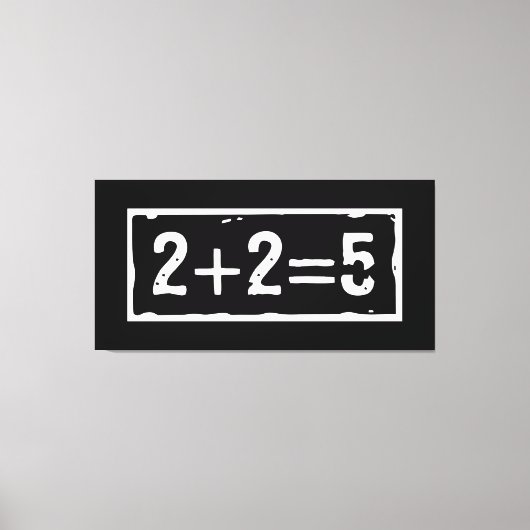 Toile 2 plus 2 égale 5 (Recto)