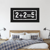 Toile 2 plus 2 égale 5 (Insitu(Chambre))