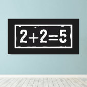 Toile 2 plus 2 égale 5 (Insitu (Plancher de Bois))