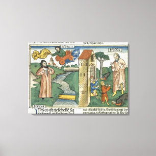 Toile 2 Rois 2 1-24 Élie monte au Ciel en un tourbillon