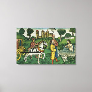 Toile 2 Rois 5 14 Le nettoyage de Naaman, du 'Nu