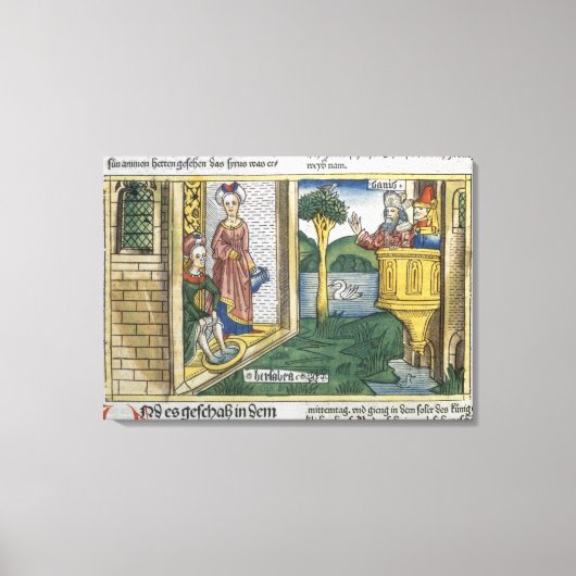 Toile 2 Samuel 11 1-5 David voit Bathsheba bain, de (Recto)