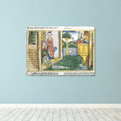 Toile 2 Samuel 11 1-5 David voit Bathsheba bain, de (Insitu (Plancher de Bois))