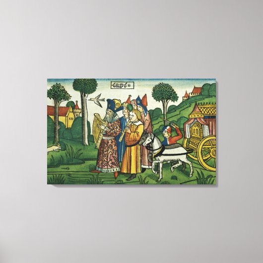 Toile 2 Samuel 6 1-5 David amène l'Arche à Jérusalem, (Recto)