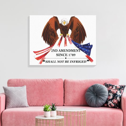 Toile 2e amendement Oreiller (Insitu(Salon))