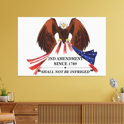 Toile 2e amendement Oreiller (Insitu(Salon))