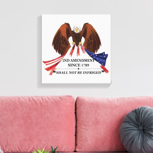 Toile 2e amendement Oreiller (Insitu(Salon))