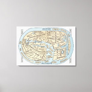 Toile 2ème siècle de CARTE du MONDE