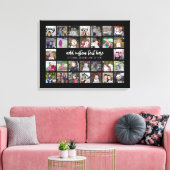 Toile 30 Grille de collage photo - 2 Zones de texte - no (Insitu(Salon))