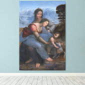 Toile 34x51 La Vierge et l'Enfant avec Sainte Anne (Insitu (Plancher de Bois))