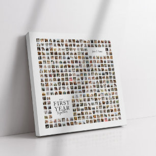 Toile 365 Jours Collage Notre Première Année Ensemble Ga