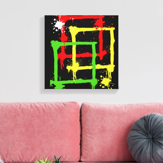 TOILE 3 CARRÉ (Insitu(Salon))