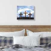 Toile 3 croix rudes avec ciel (Insitu(Chambre))