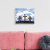 Toile 3 croix rudes avec ciel (Insitu(Salon))