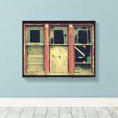 Toile 3 fenêtres cassées (Insitu (Plancher de Bois))