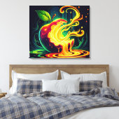 Toile 3D Screaming Apple  (Insitu(Chambre))