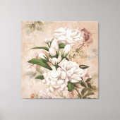 Toile 3D Vintage Flowers (Recto)