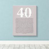 Toile 40 raisons pour lesquelles nous vous aimons tatoua (Insitu (Plancher de Bois))