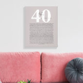 Toile 40 raisons pour lesquelles nous vous aimons tatoua (Insitu(Salon))