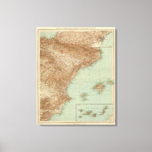 Toile 4142 Espagne, Portugal, Est (Recto)