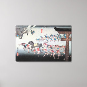 Toile 42. 宮 宿, 広 重 Miya-juku, Hiroshige, Ukiyo-e