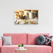 Toile 4549 Bowl Pitcher & Cannisters Still Life (Insitu(Salon))