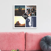 Toile 4 Collage de photos Monogrammé (Insitu(Salon))