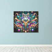 Toile #4 Dog  Abstract  (Insitu (Plancher de Bois))