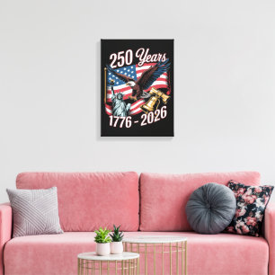 Toile 4 juillet Amérique États-Unis Aigle patriotique