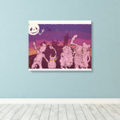 Toile 4 Petits monstres - Musique nocturne (Insitu (Plancher de Bois))