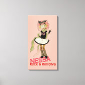 Toile 4 Petits monstres - Nessa (Recto)