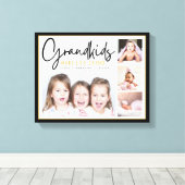 Toile 4 Photo Collage Les petits-enfants font la vie Gra (Insitu (Plancher de Bois))