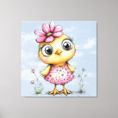 Toile #4  Poule Fantastique (Recto)