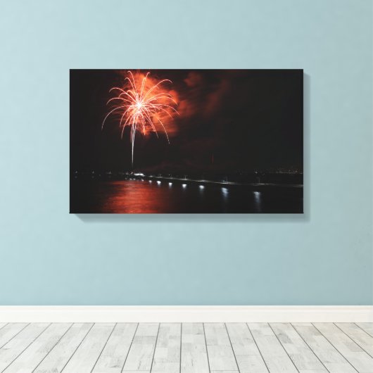 Toile 4e anneaux orange (Insitu (Plancher de Bois))