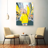 Toile 5万人達成に笑顔が溢れるJKアートパネル｜寿司娘 GenerativeAI