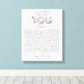 Toile 50 raisons pour lesquelles nous vous aimons rose b (Insitu (Plancher de Bois))