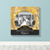 Toile 50e anniversaire de Mariage Photo Gold 50 ans (Insitu (Plancher de Bois))