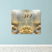 Toile 50e anniversaire du Mariage d'or 2022 (Insitu (Plancher de Bois))