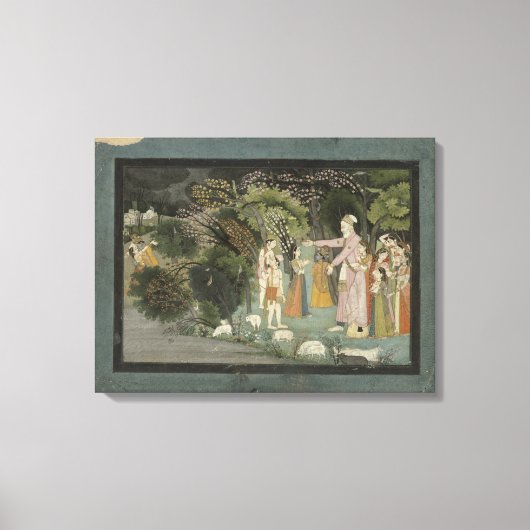 Toile 51.207/28 Nanda demandant à Radha d'escorter Krish (Recto)