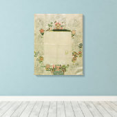 Toile 53 : Cadre miroir, broderie inachevée en couleur (Insitu (Plancher de Bois))