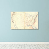 Toile 59 Rivières navigables, routes 1890 (Insitu (Plancher de Bois))