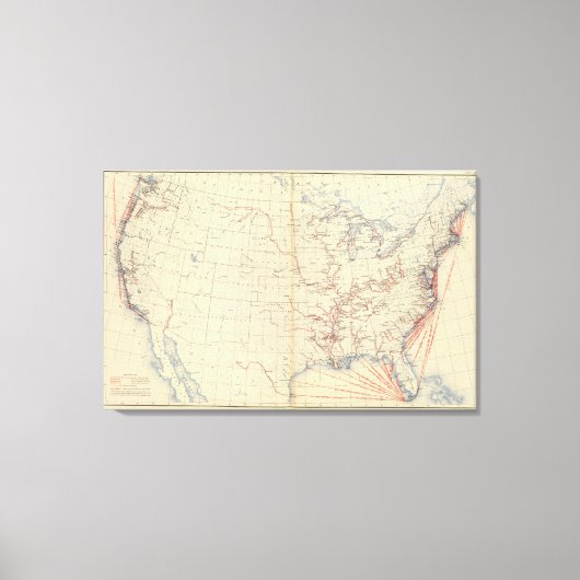 Toile 59 Rivières navigables, routes 1890 (Recto)